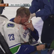 Illustration for article titled Canucks' Alexander Edler Taken Off On Stretcher After Gory Faceplant